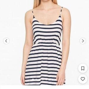 LC Lauren Conrad Navy and White Striped Dress